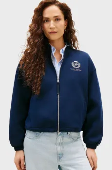 Женская темно-синяя спортивная кофта VARSITY Синий XS Tommy Hilfiger WW0WW48732