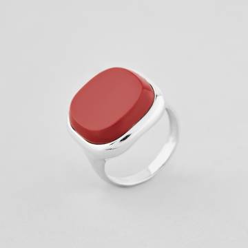 Серебряное кольцо Minimal 1517-red-17 17 Серебряное кольцо Minimal 1517-red-17 17