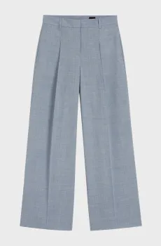 Женские голубые шерстяные брюки Голубой 34 BOSS 50554965;462