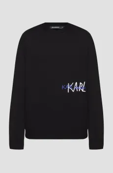 Мужской черный свитшот Черный XXL Karl Lagerfeld 553904.705112;990