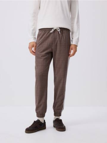 Reserved - Джогери з лампасами - коричневий - 487GC-88P