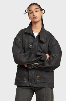 Женская черная джинсовая куртка Utility Biker Черный S G-Star RAW D25365,D490
