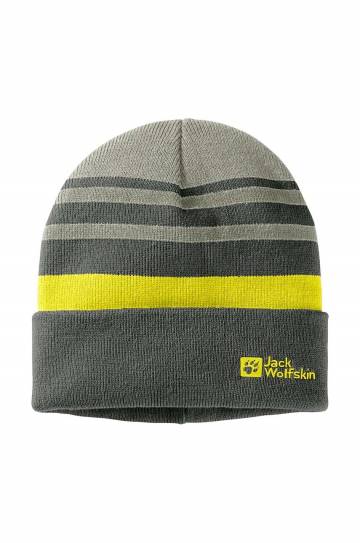 Детская шапка Jack Wolfskin STRIP NIT цвет зелёный Детская шапка Jack Wolfskin STRIP NIT цвет зелёный