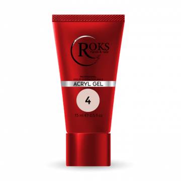 Акрил-гель для ногтей Roks Acryl Gel №4, 15 мл Акрил-гель для ногтей Roks Acryl Gel №4, 15 мл
