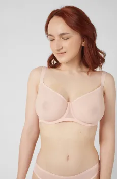 Женский пудровый бюстгальтер Розовый 75G brabrabra SLZ23601033