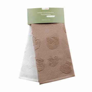 Набор кухонных полотенец Home Line Жаккард, грибы, махровые, 40*60 см, 2 шт (175794) Набор кухонных полотенец Home Line Жаккард, грибы, махровые, 40*60 см, 2 шт (175794)