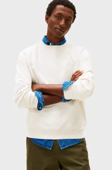 Мужской белый свитшот MEDIA GRAPHIC Белый S Tommy Hilfiger MW0MW41757