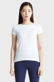 Женская белая футболка UA HG Armour Белый XS Under Armour 1328964-100