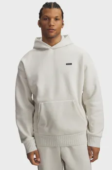 Мужское белое худи UA Icon Heavy Rib Hdy Белый M Under Armour 6008900-110