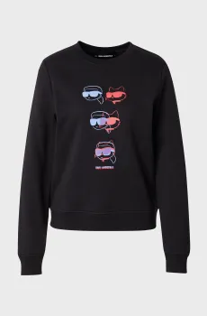 Женский черный свитшот IKON COLOUR Черный XS Karl Lagerfeld A2W20076