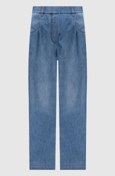 Синие джинсы с цепочкой