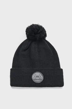 Мужская черная шапка UA Driver Pom-BLK Черный ONESIZE Under Armour 1373107-001
