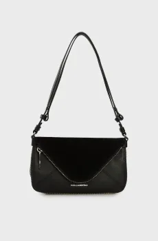 Женская черная кожаная сумка hardware Черный ONESIZE Karl Lagerfeld A3W30083