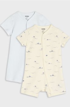 Бавовняні пісочники з морським мотивом 2 pack - кремовий