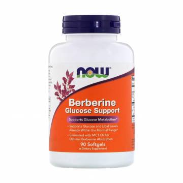 Барберин с глюкозой NOW foods Berberine Glucose Support, 90 капсул Барберин с глюкозой NOW foods Berberine Glucose Support, 90 капсул