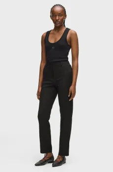 Женские черные брюки DAILY Черный 40 Karl Lagerfeld B1W10005