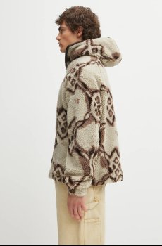 Флисовая кофта Daily Paper Burned Shield Sherpa Hoodie