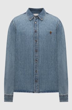 Синяя джинсовая рубашка Ami de Coeur