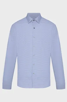 Мужская рубашка с узором LS CUTAWAY DOBBY MESH Разноцветный L Michael Kors CF4407YFD4