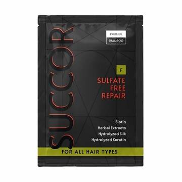 Безсульфатный восстанавливающий шампунь Succor Sulfate Free Repair Shampoo для всех типов волос, 10 мл Безсульфатный восстанавливающий шампунь Succor Sulfate Free Repair Shampoo для всех типов волос, 10 мл