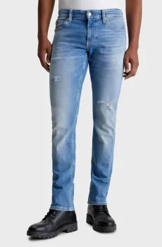 Мужские голубые джинсы SLIM Голубой 30-32 Calvin Klein Jeans J30J324811