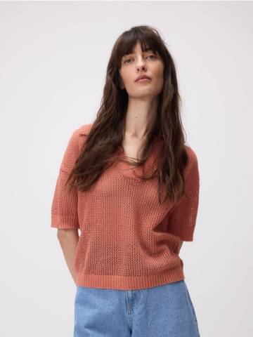 Reserved - LADIES` BLOUSE - мідний - VC831-28X Reserved - LADIES` BLOUSE - мідний - VC831-28X
