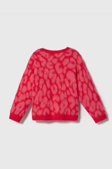Детский свитер с примесью шерсти United Colors of Benetton цвет розовый лёгкий Детский свитер с примесью шерсти United Colors of Benetton цвет розовый лёгкий