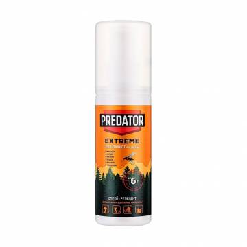 Аэрозоль-репеллент от укусов комаров, мошек, слепней, москитов и мокрецов Predator Extreme Pro-защита, 100 мл Аэрозоль-репеллент от укусов комаров, мошек, слепней, москитов и мокрецов Predator Extreme Pro-защита, 100 мл