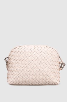 Розовая кожаная сумка Fellini