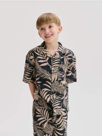 Reserved - Комплект із сумішшю льону - бежевий - 009EH-08X