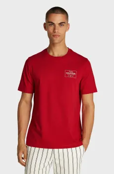 Мужская красная футболка MONOTYPE PRINTED LABEL TEE Красный L Tommy Hilfiger MW0MW37454