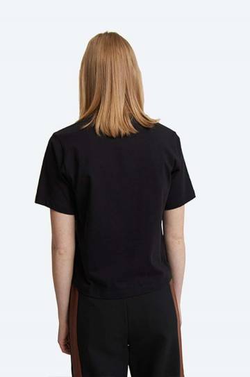 Хлопковая футболка Wood Wood Steffi T-Shirt x Fila цвет чёрный 688376.A296-BLACK Хлопковая футболка Wood Wood Steffi T-Shirt x Fila цвет чёрный 688376.A296-BLACK
