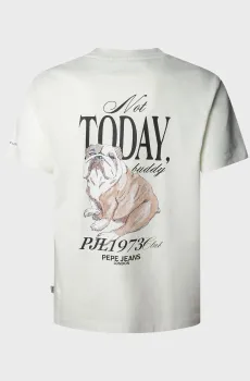 Мужская белая футболка TERRY Белый XL Pepe Jeans PM5010090