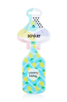 Щетка массажная для волос Sovart квадратная, микс, 15 см