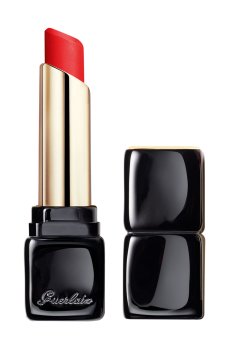 Матовая помада для губ Guerlain KissKiss Tender Matte с эффектом сияния, 520 Sexy Coral, 2.8 г