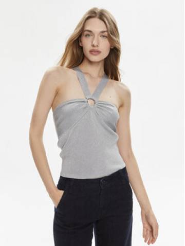 MICHAEL Michael Kors Топ MS460W2AFB Срібний Slim Fit MICHAEL Michael Kors Топ MS460W2AFB Срібний Slim Fit