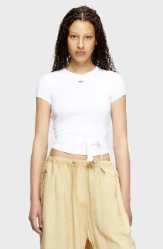 Женский белый топ T-BUNNY-TAIL Белый S Diesel A19337 0EJAI