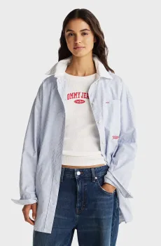 Женская рубашка в полоску TJW OVS CONTRAST Разноцветный XS Tommy Jeans DW0DW20209