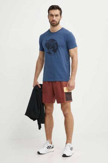 Хлопковая футболка Fjallraven Arctic Fox T-shirt мужская узорный F87220 Хлопковая футболка Fjallraven Arctic Fox T-shirt мужская узорный F87220