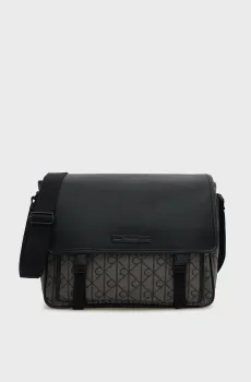 Мужская серая сумка MIXED EMBLEM AOP LAPTOP Серый ONESIZE Calvin Klein LV04D3383G
