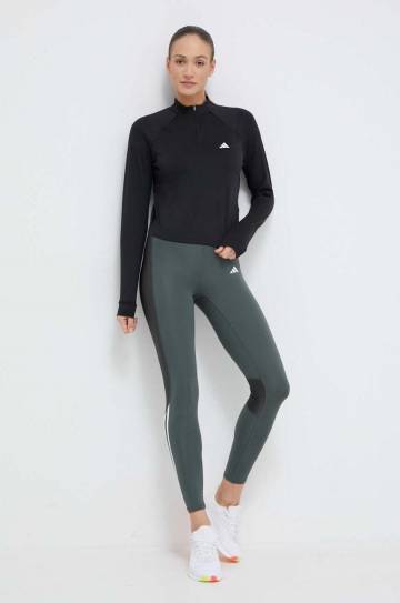 Кофта для тренинга adidas Performance цвет чёрный однотонная Кофта для тренинга adidas Performance цвет чёрный однотонная