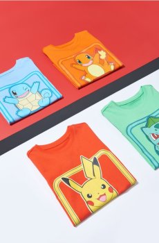 Бавовняна футболка з принтом Pokémon - перцевий червоний