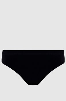 Черные трусики от купальника с логотипом