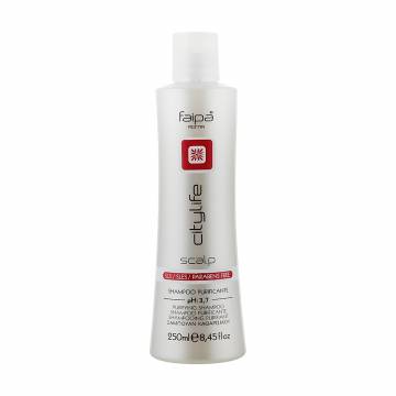 Бессульфатный шампунь для волос Faipa Roma CityLife Scalp Purifying Shampoo pH 3.7, 250 мл Бессульфатный шампунь для волос Faipa Roma CityLife Scalp Purifying Shampoo pH 3.7, 250 мл