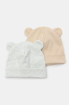 Шапки з елементами 3D 2 пакети - різнобарвний