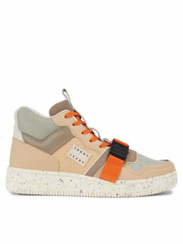 Tommy Jeans Снікерcи Tjm Basket Leather Buckle Mid EM0EM01288 Бежевий Tommy Jeans Снікерcи Tjm Basket Leather Buckle Mid EM0EM01288 Бежевий