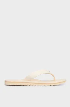 Женские бежевые вьетнамки TH EMBLEM BEACH SANDAL Бежевый 38 Tommy Hilfiger FW0FW07900