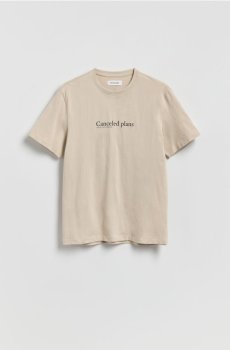 Reserved - Футболка вільного крою з принтом - бежевий - 479IW-08X