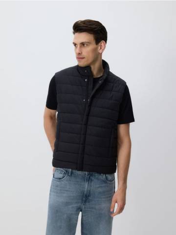 Reserved - Стьобаний жилет - чорний - 7128H-99X