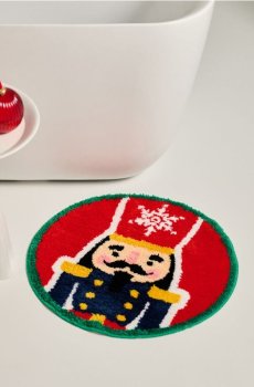 Килимок для ванної кімнати - темно-синій